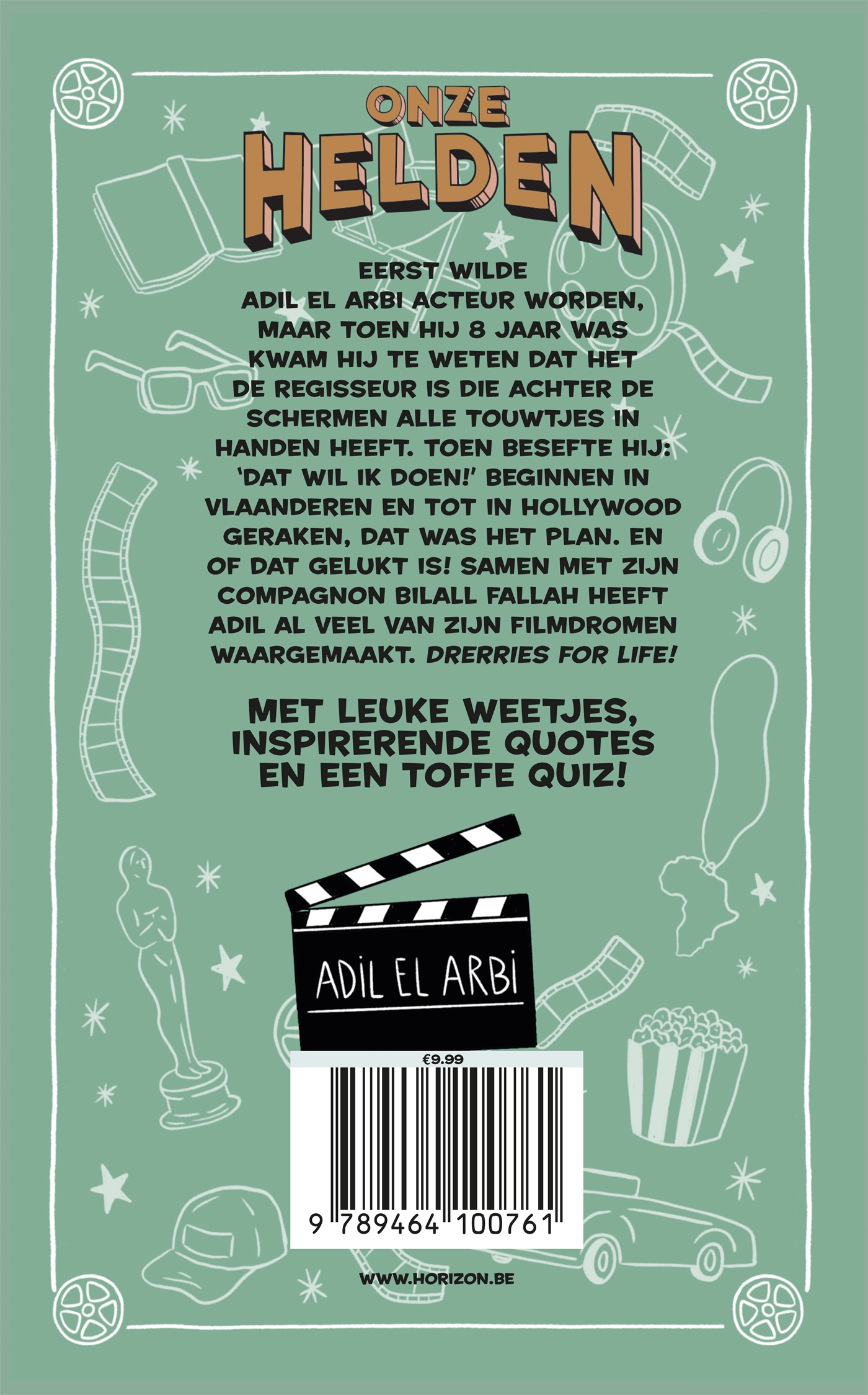 Achterkant van Onze helden: Adil El Arbi