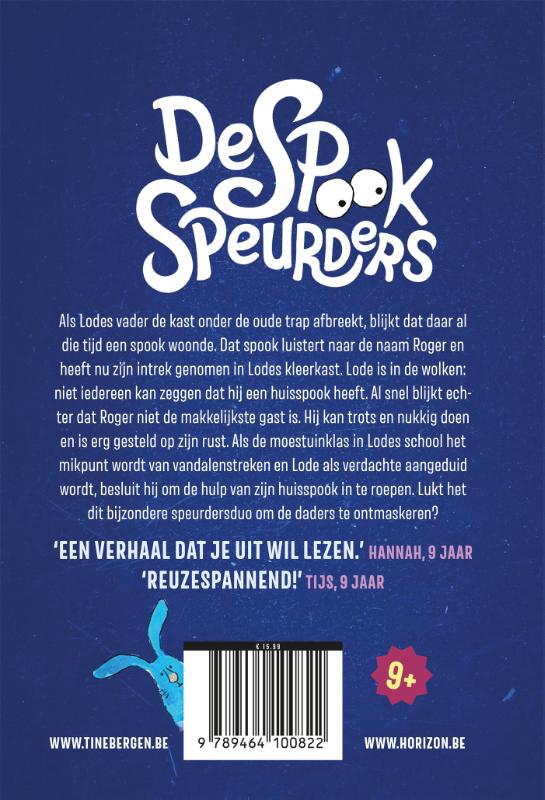 Achterkant van De spookspeurders en de moestuinvandalen