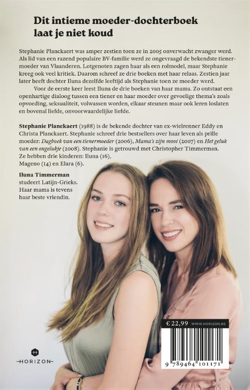 Achterkant van Tiener en moeder