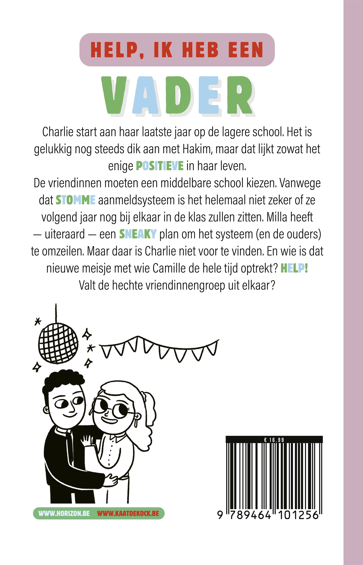 Achterkant van Help, ik heb een vader