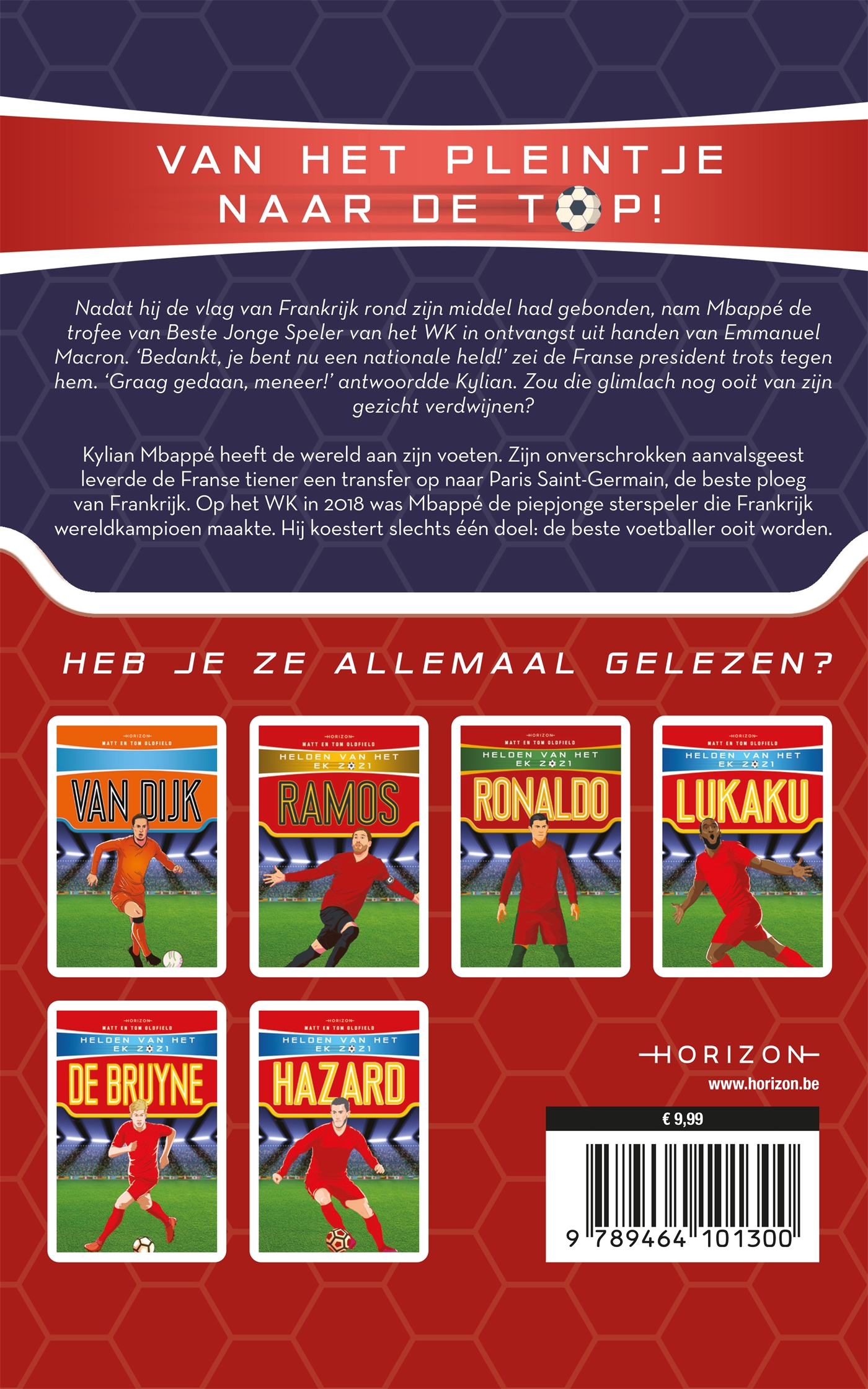 Achterkant van Helden van het EK 2021: Mbappé