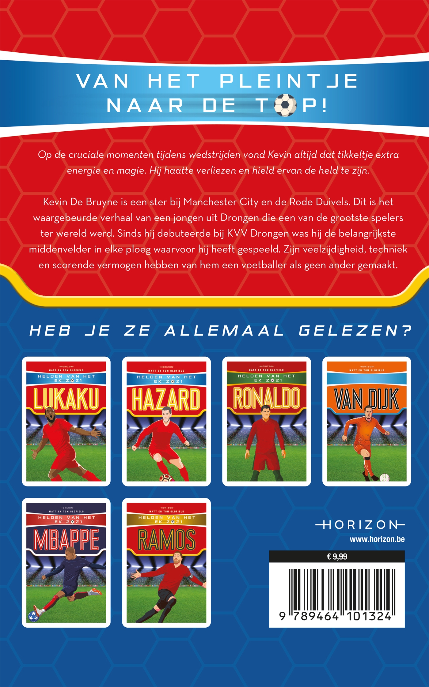 Achterkant van Helden van het EK 2021: De Bruyne