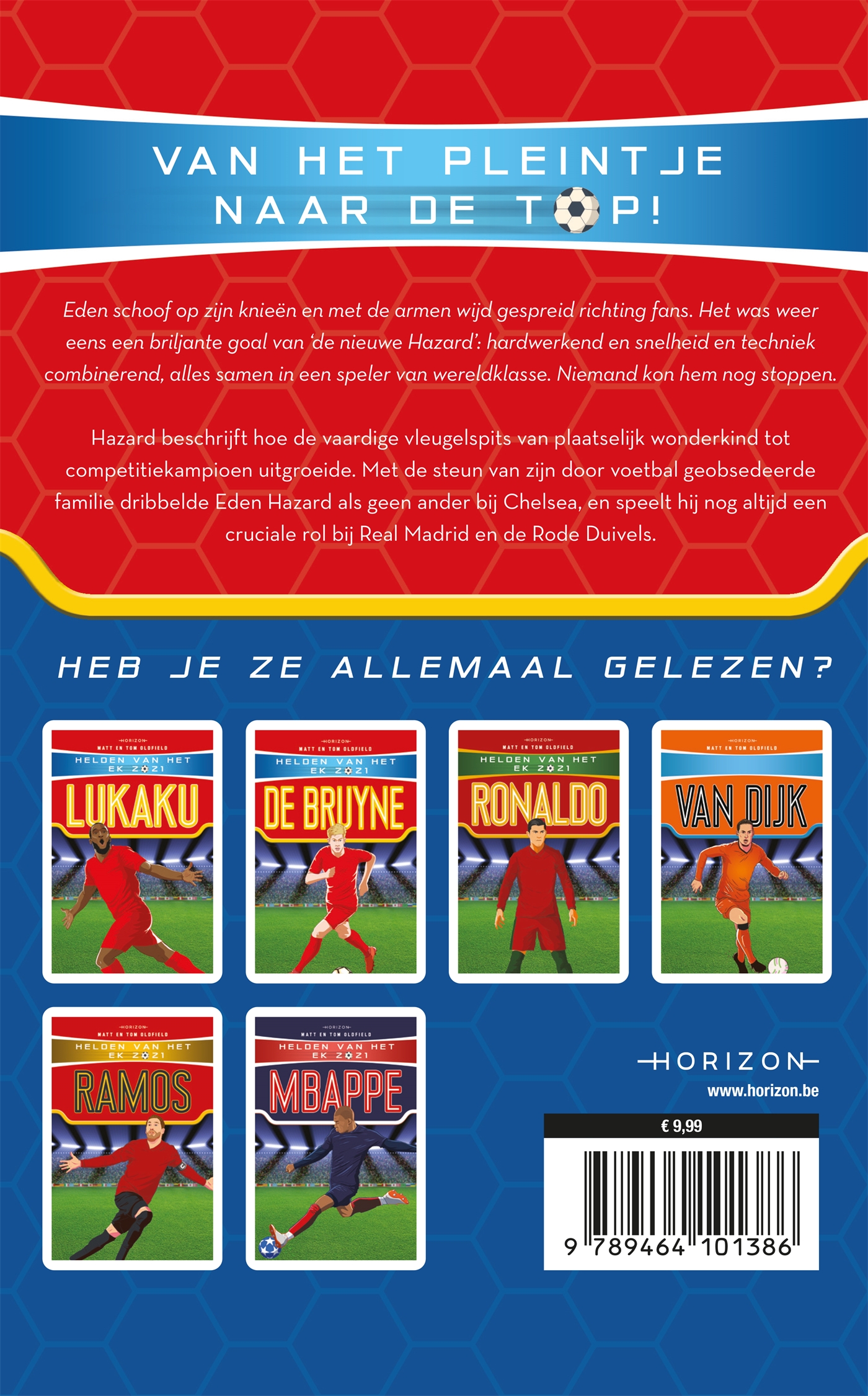Achterkant van Helden van het EK 2021: Hazard