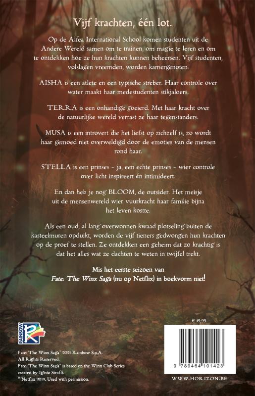 Achterkant van Fate: The Winx Saga