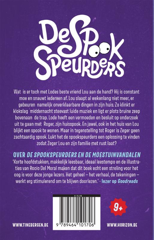 Achterkant van De spookspeurders en het spookhuis