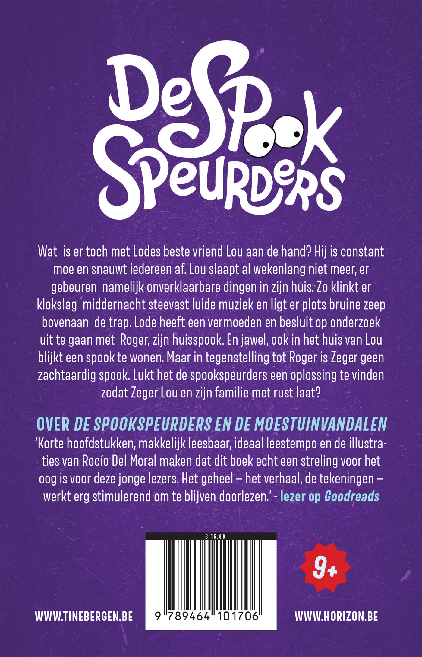 Achterkant van De spookspeurders en het spookhuis