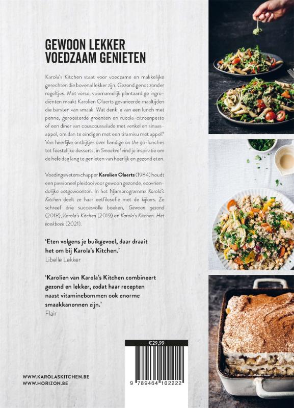 Achterkant van Karola's Kitchen: Smaakvol
