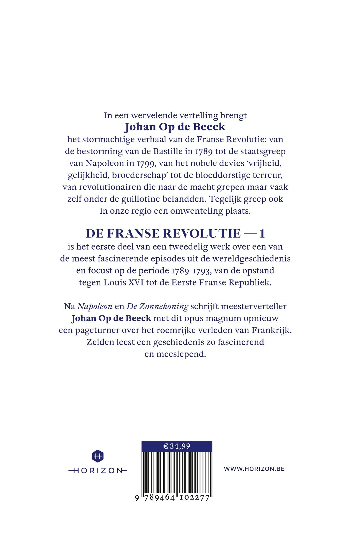 Achterkant van De Franse Revolutie I