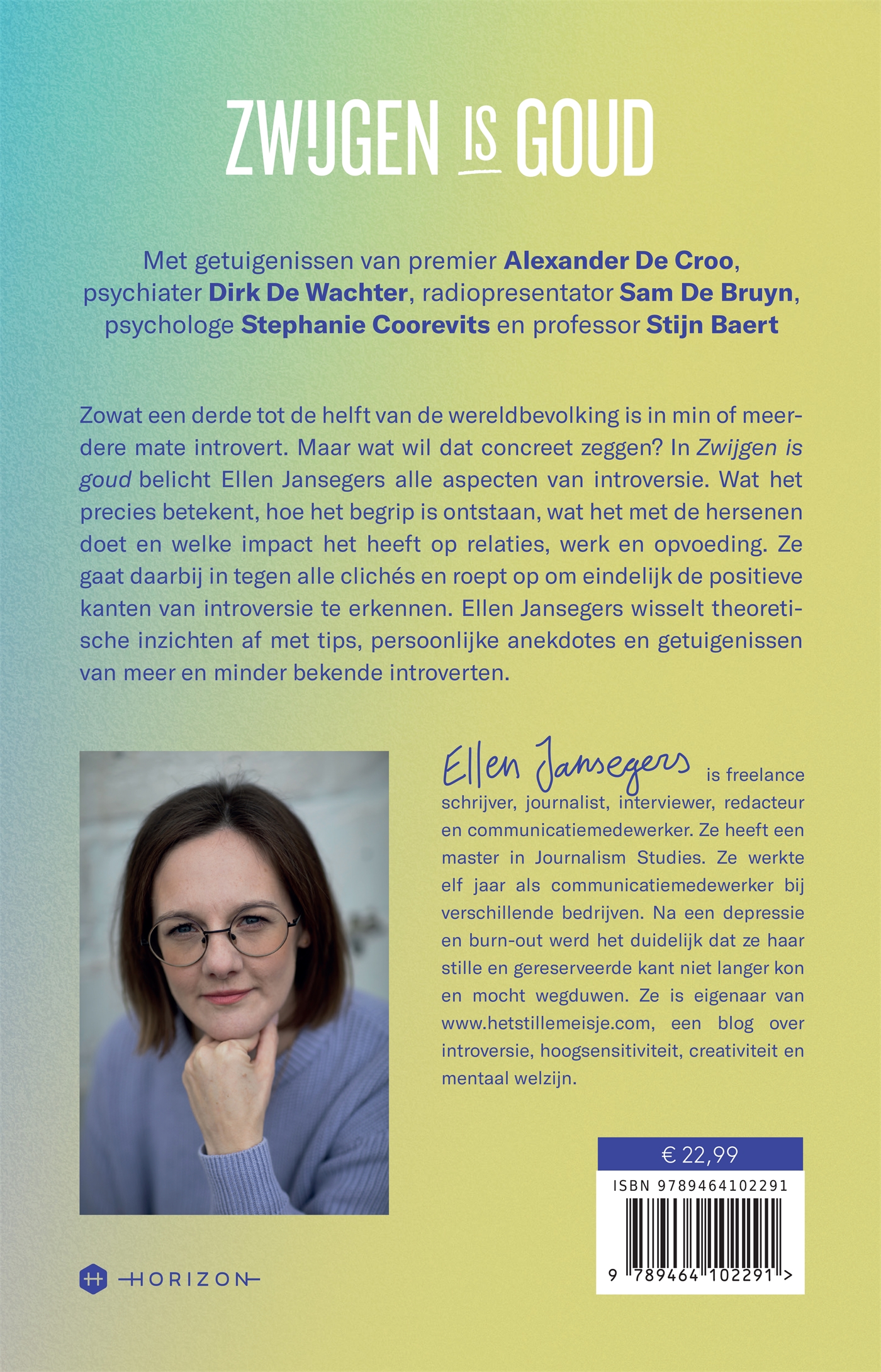 Achterkant van Zwijgen is goud