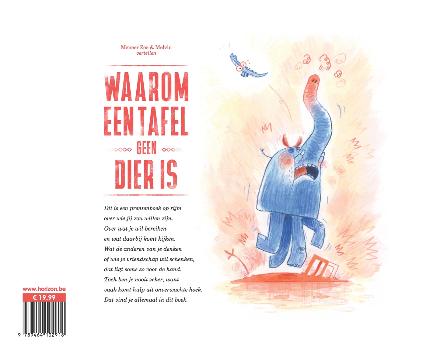 Achterkant van Waarom een tafel geen dier is
