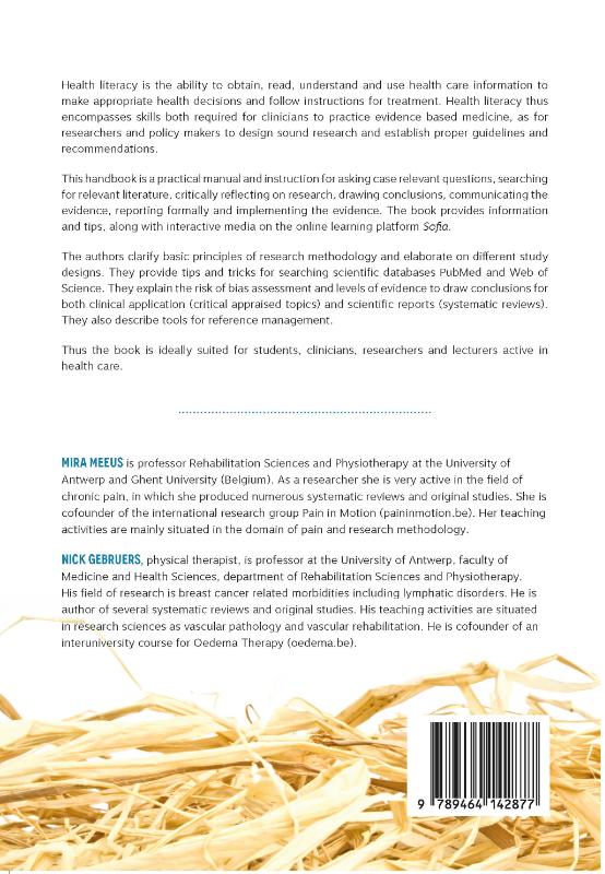 Achterkant van Health Science Literacy