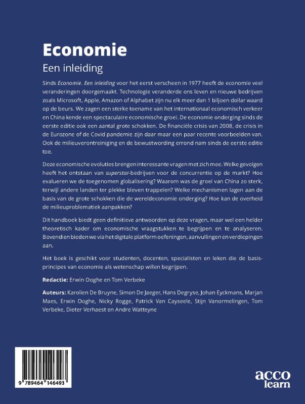 Achterkant van Economie, een inleiding