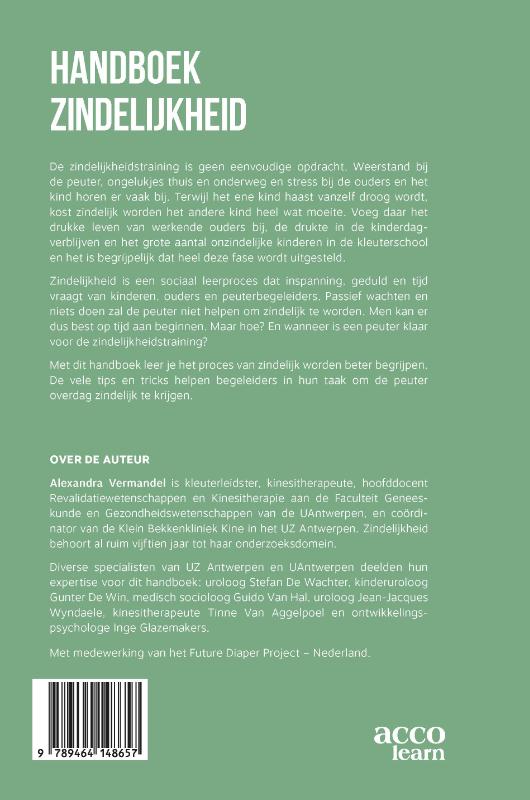 Achterkant van Handboek zindelijkheid