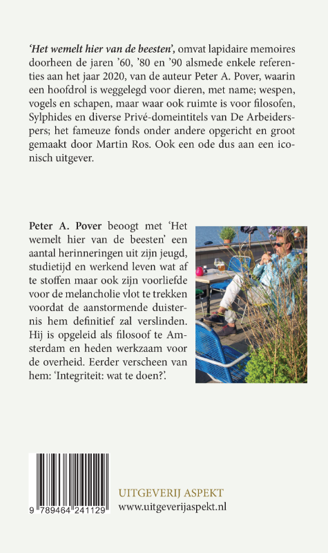 Achterkant van Het wemelt hier van de beesten