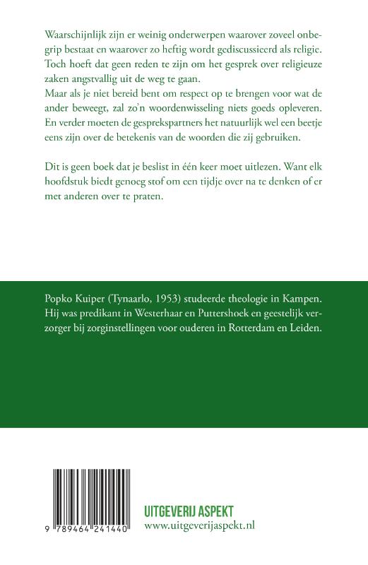 Achterkant van Met alle respect
