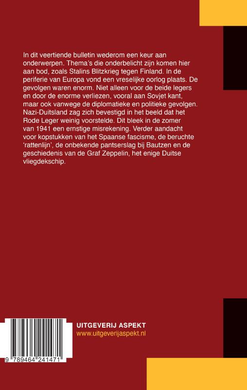 Achterkant van Veertiende Bulletin