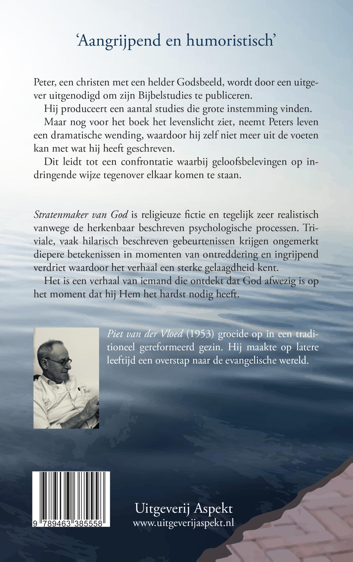 Achterkant van Stratenmaker van god