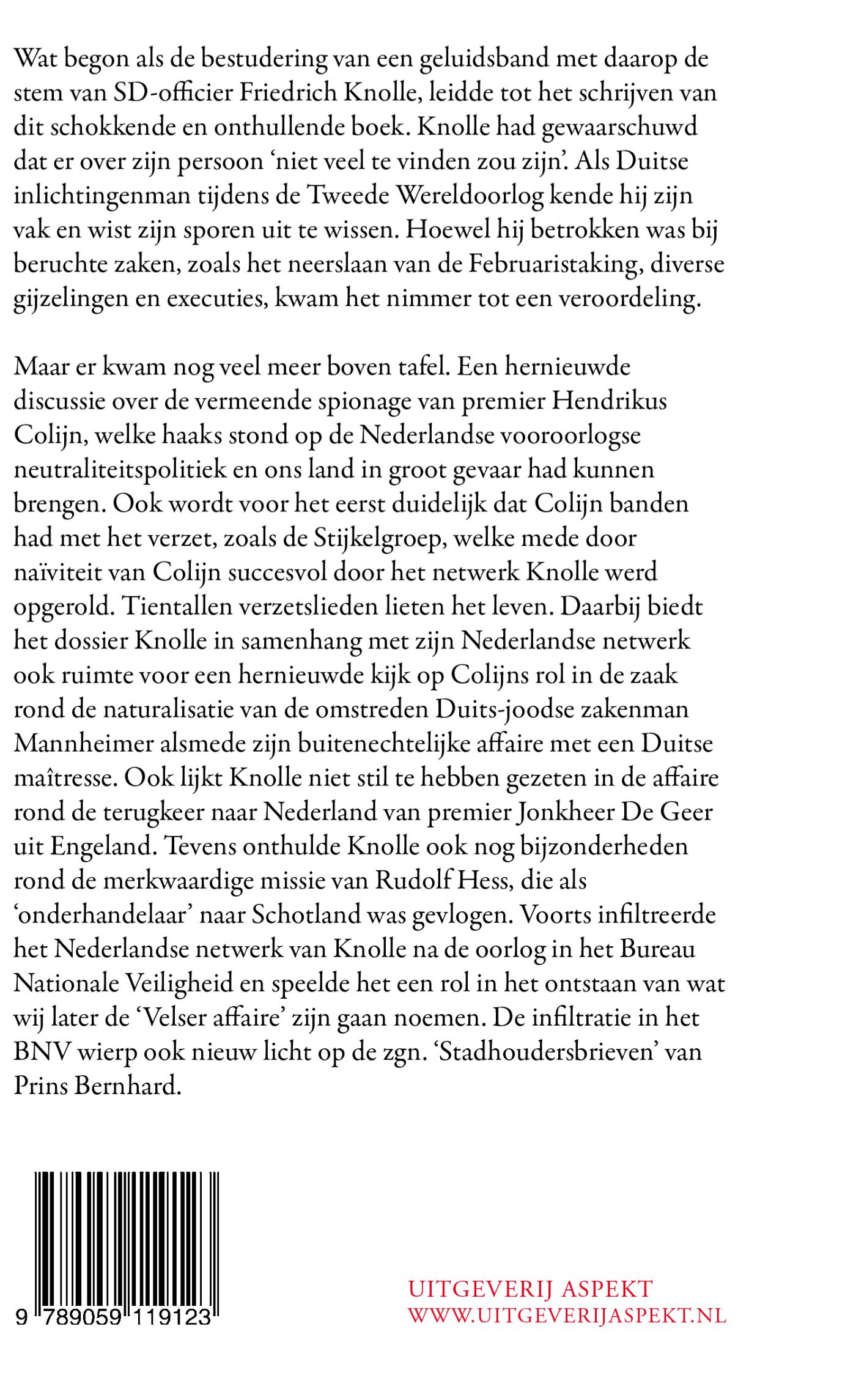 Achterkant van Friedrich Knolle