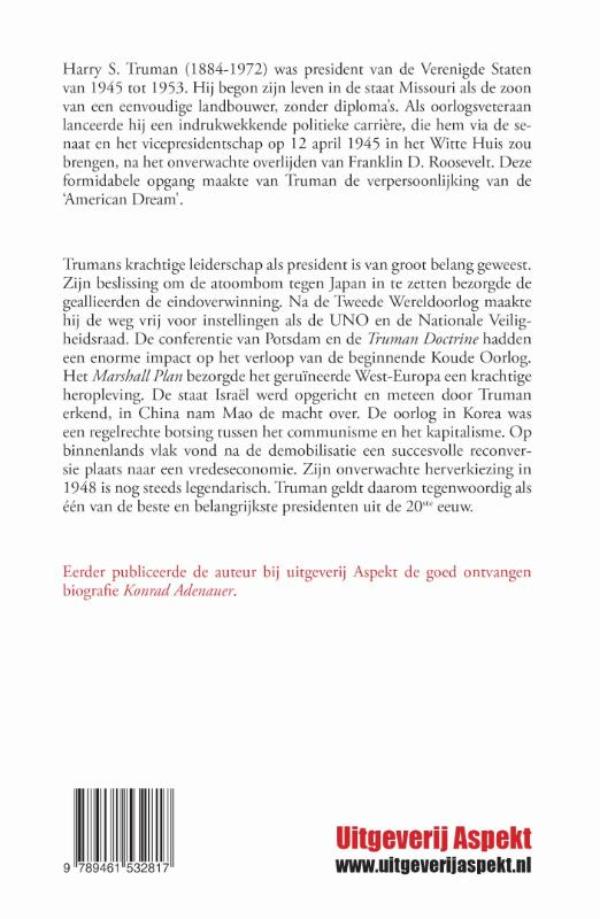 Achterkant van Harry S. Truman