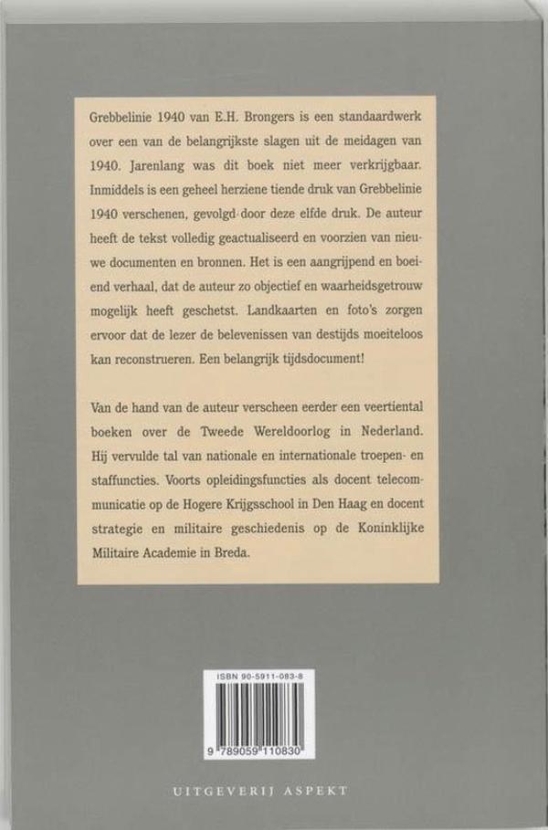 Achterkant van Grebbelinie 1940