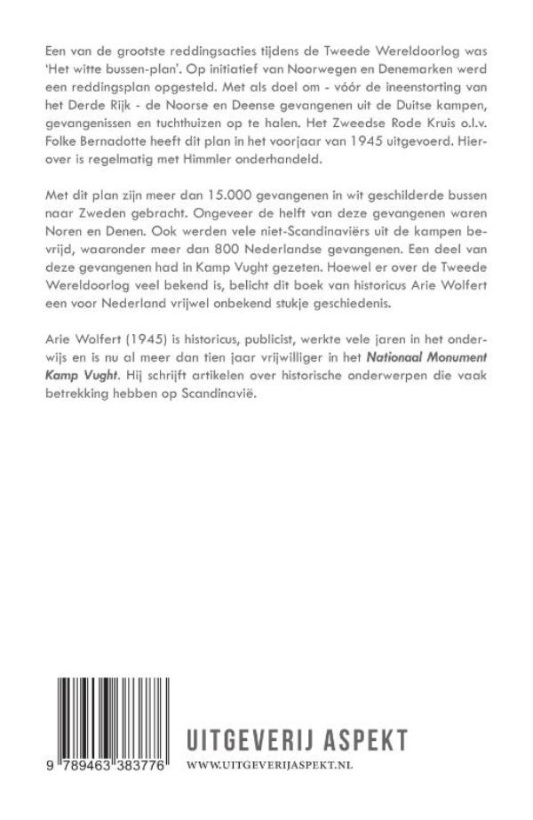 Achterkant van Met witte bussen naar de vrijheid