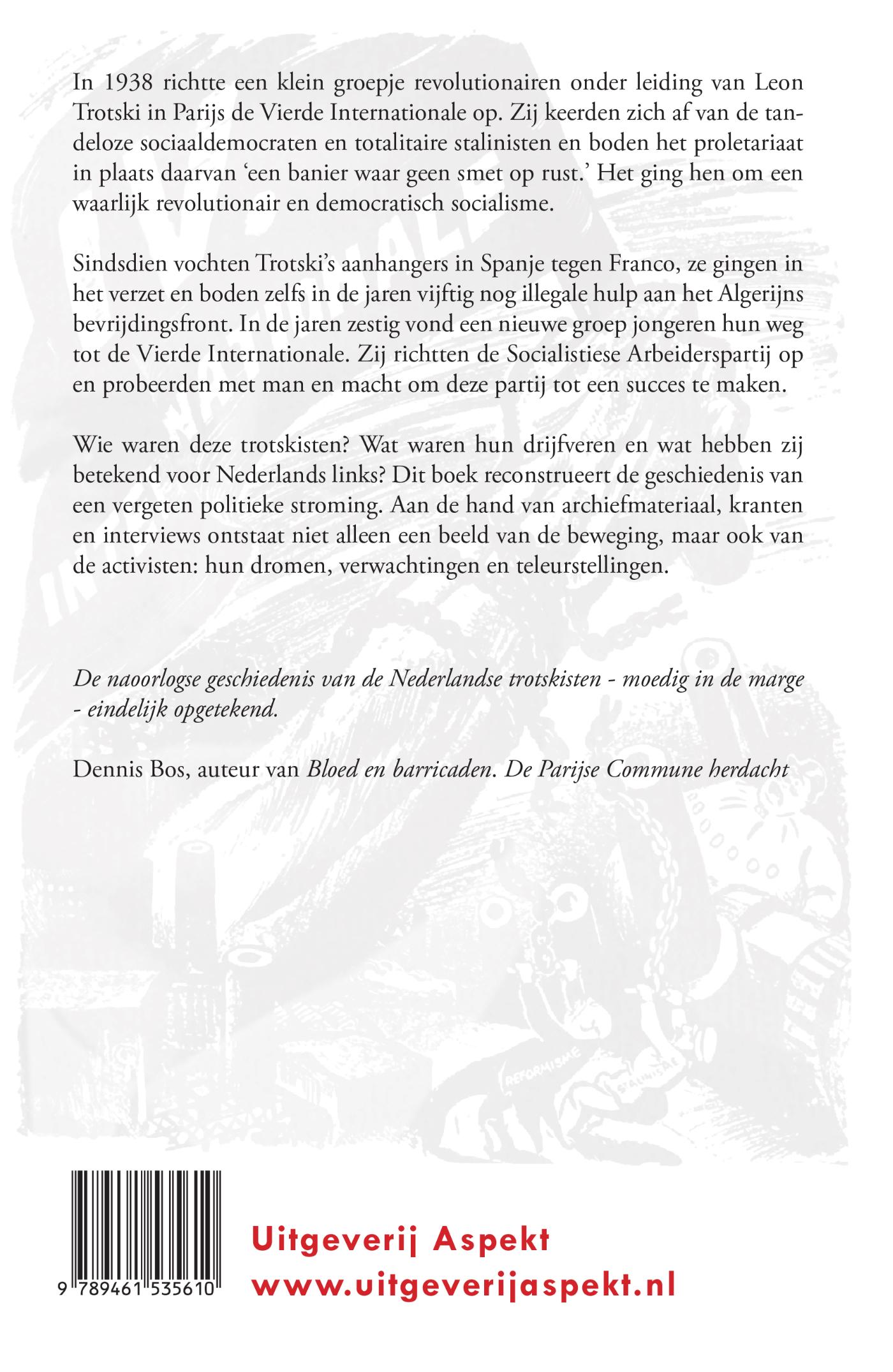 Achterkant van Een banier waar geen smet op rust