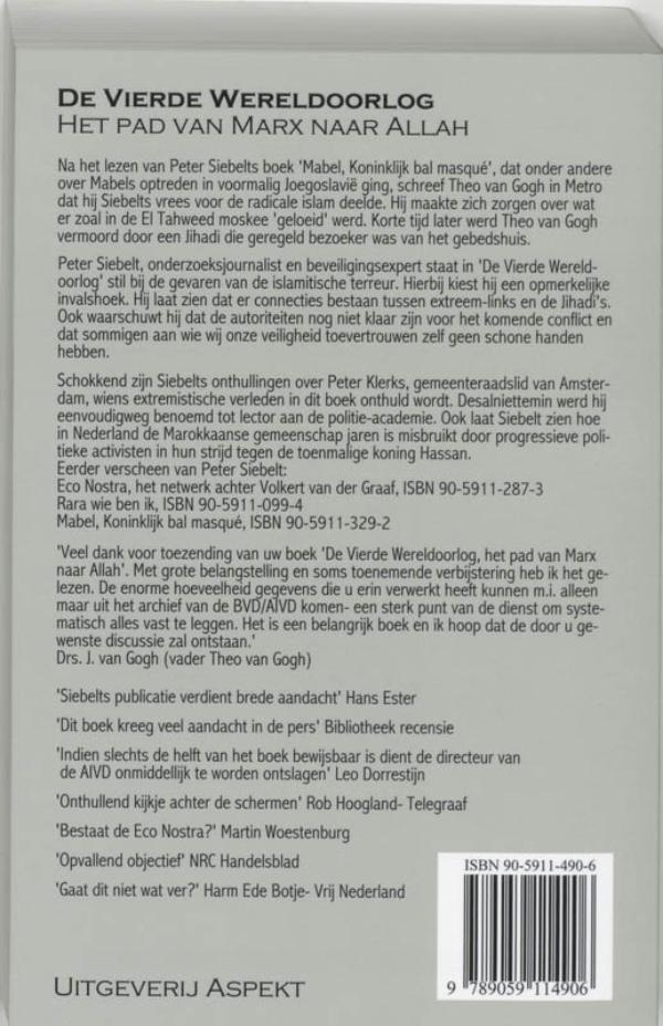 Achterkant van De 4e Wereldoorlog