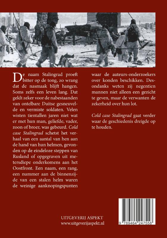 Achterkant van Cold case Stalingrad