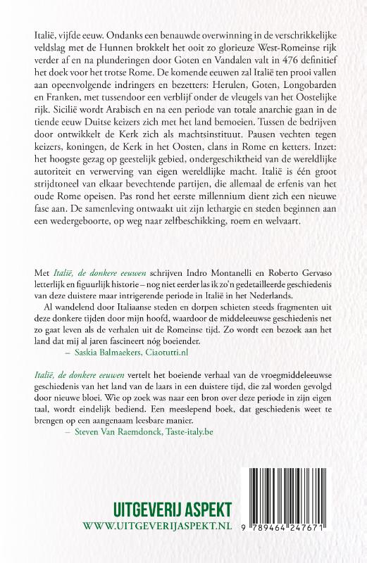 Achterkant van Italië, de donkere eeuwen 400 - 1000