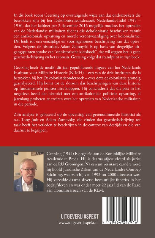 Achterkant van De Nederlandse krijgsmacht tijdens de dekolonisatie van Nederlands-Indië 1945 – 1950
