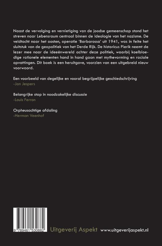 Achterkant van De Geopolitiek van het Derde Rijk