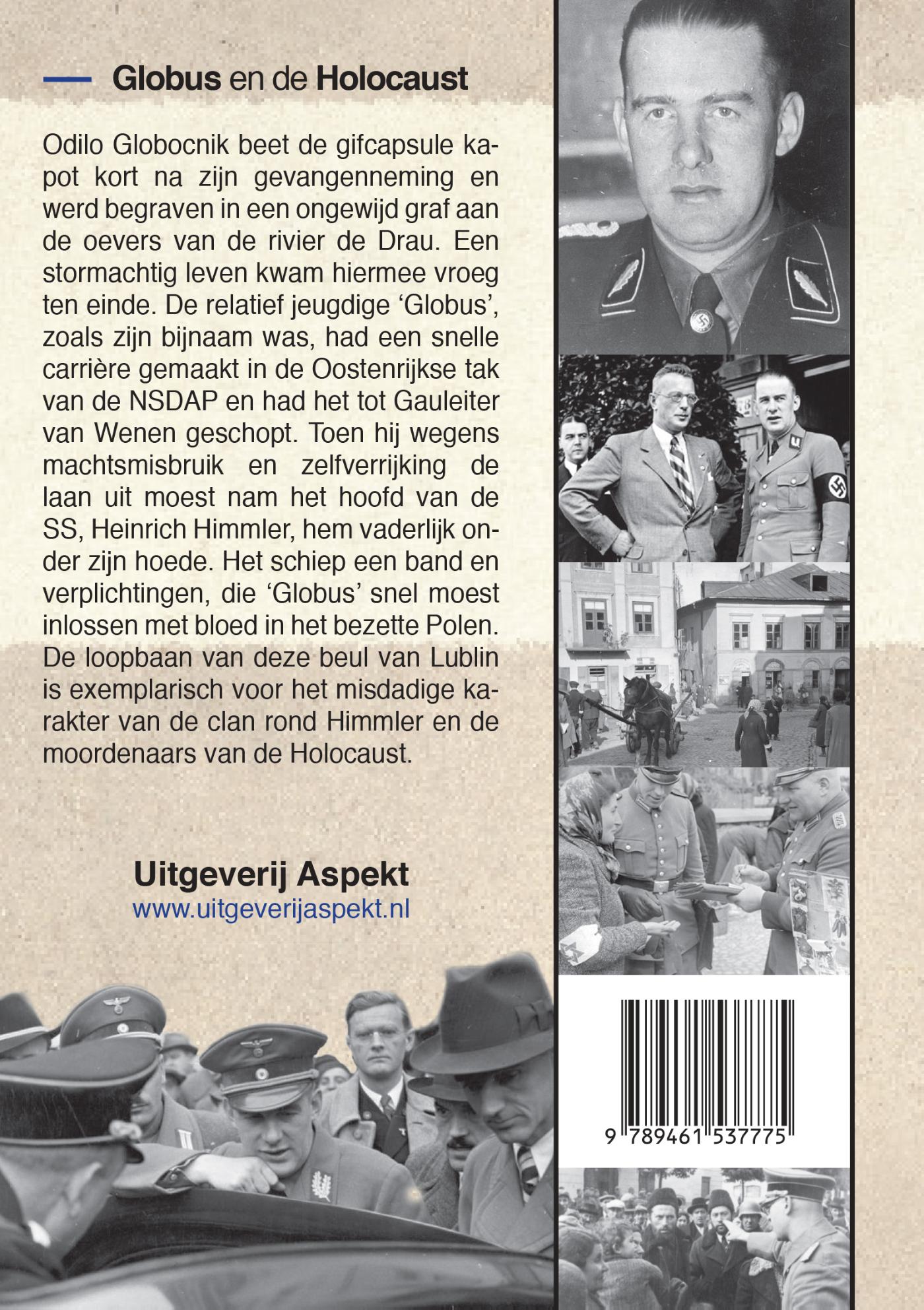 Achterkant van Globus en de Holocaust