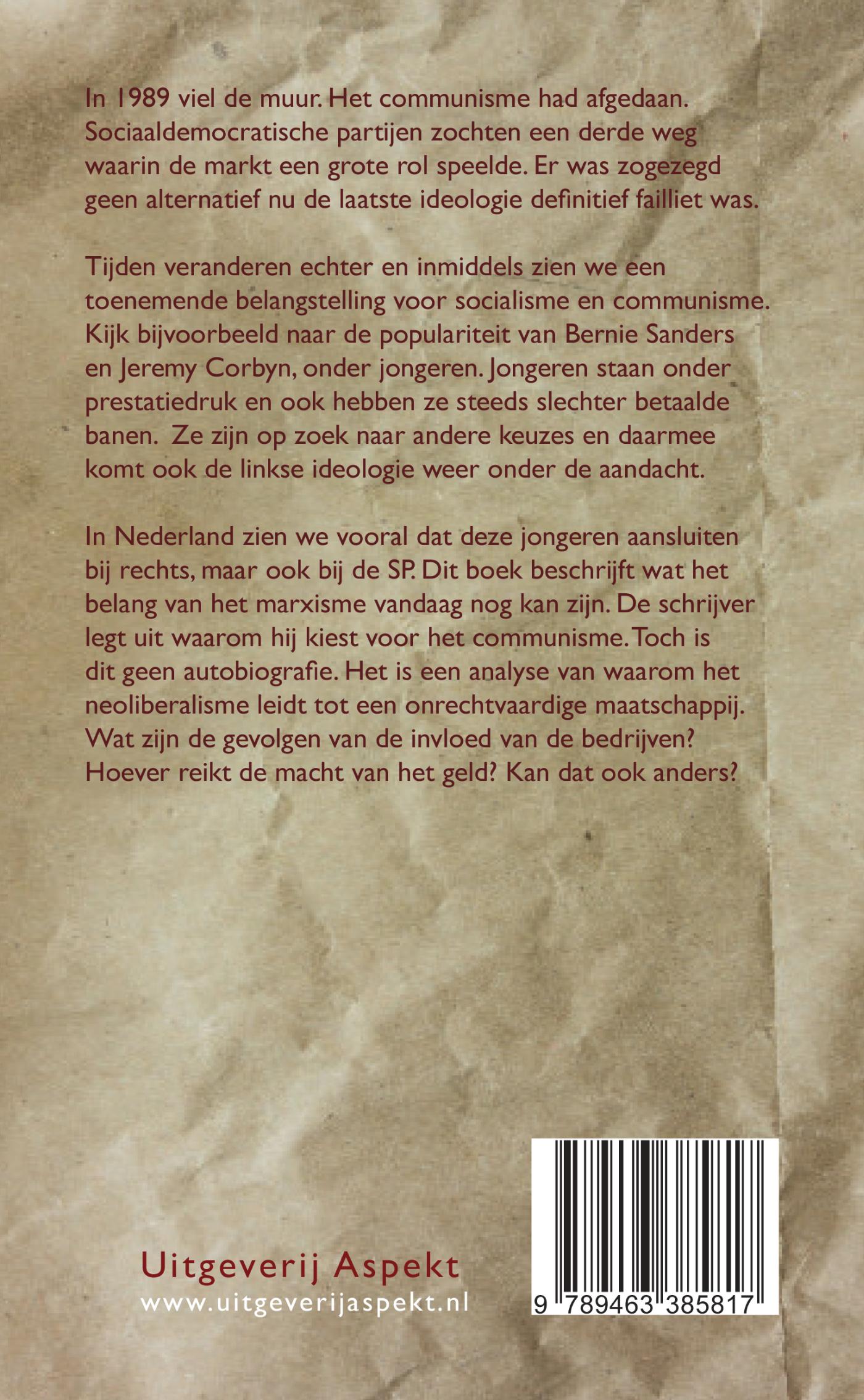 Achterkant van Waarom ik communist ben