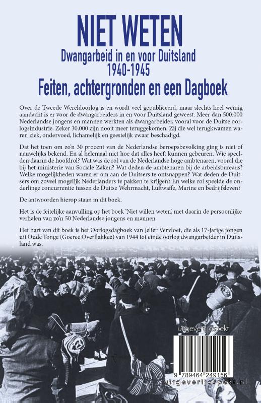 Achterkant van 'Niet weten'