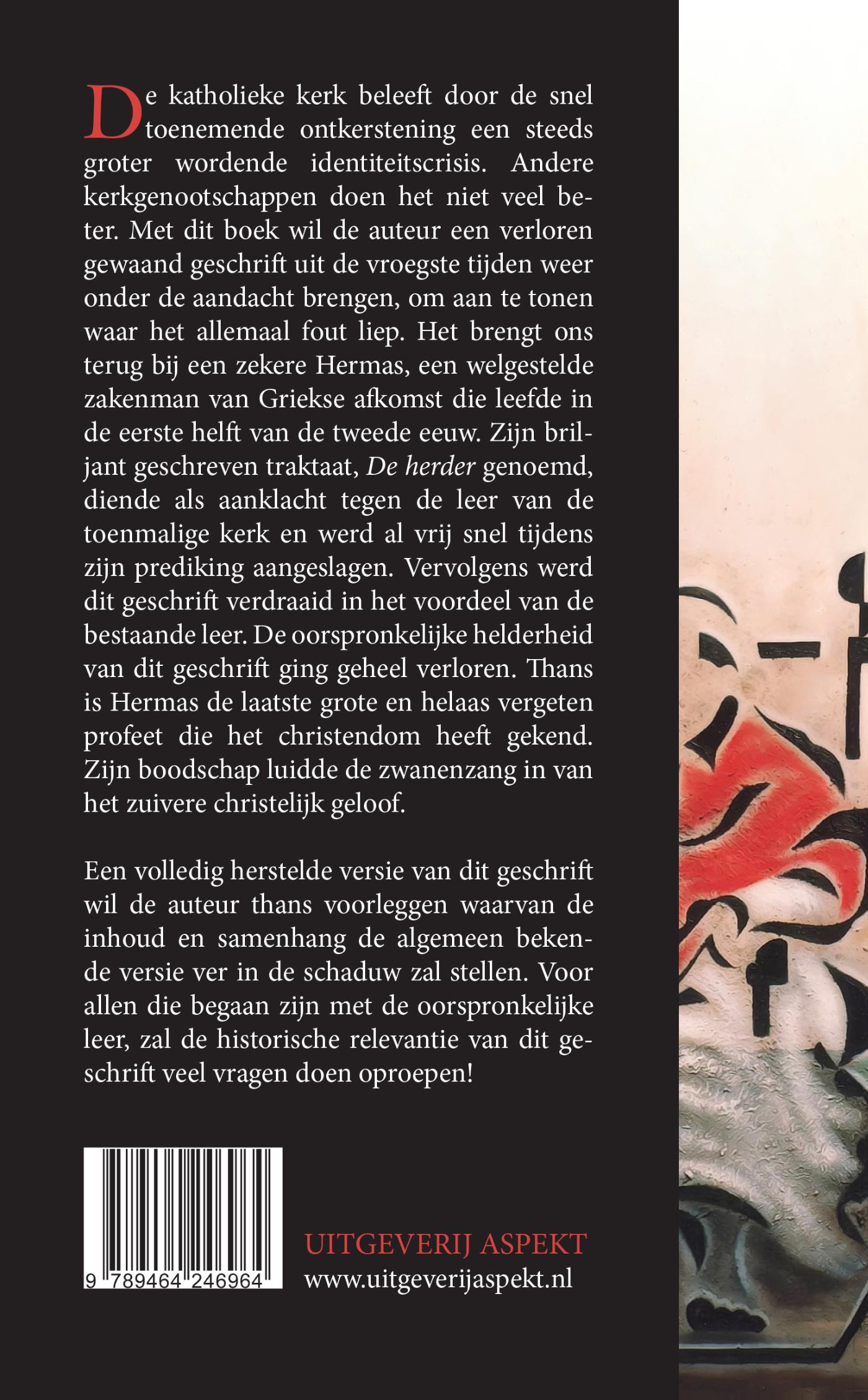 Achterkant van Terugkeer van de Herder van Hermas