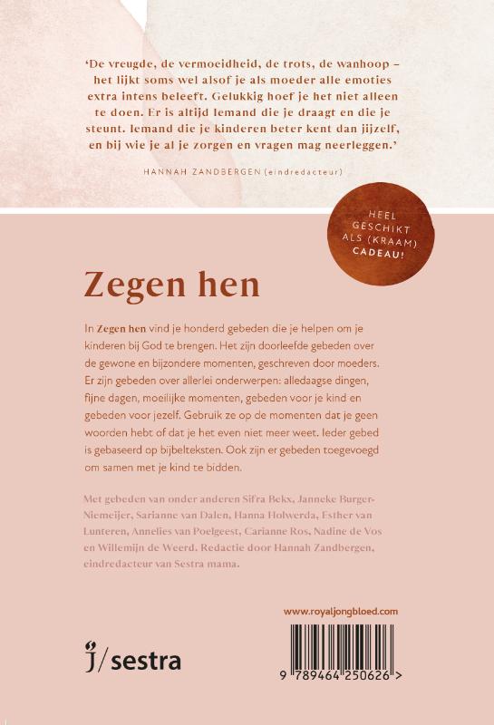 Achterkant van Zegen hen