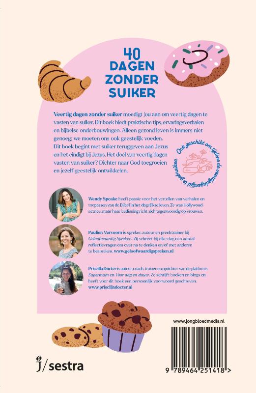 Achterkant van 40 dagen zonder suiker