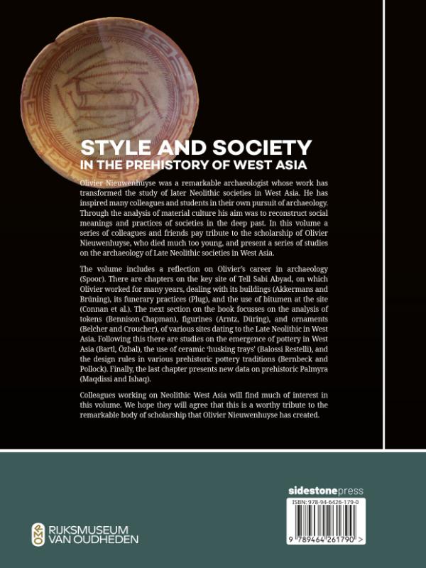 Achterkant van Style and Society in the Prehistory of West Asia