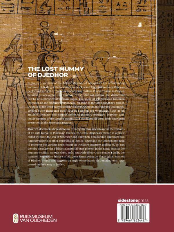 Achterkant van The lost mummy of Djedhor