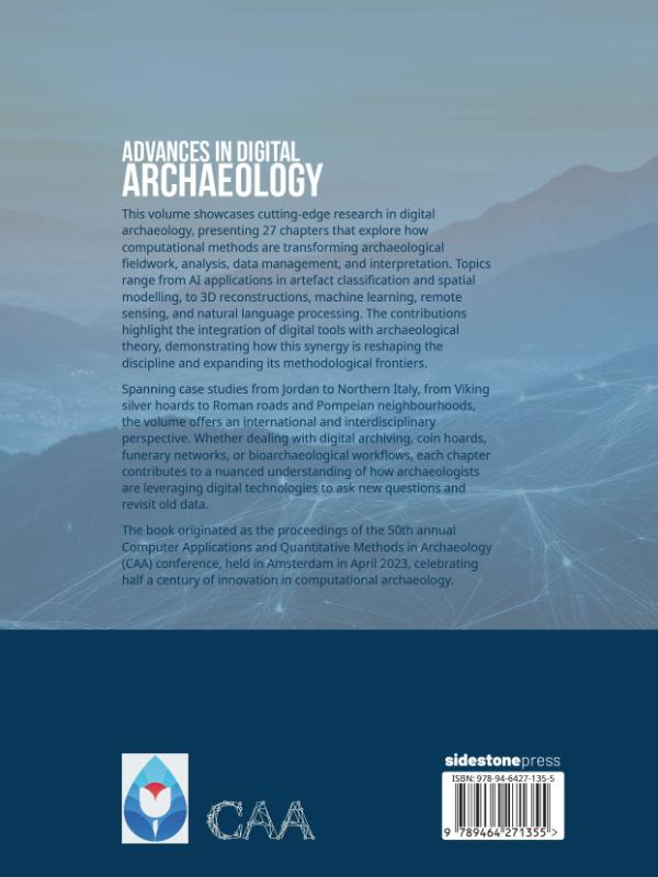 Achterkant van Advances in Digital Archaeology
