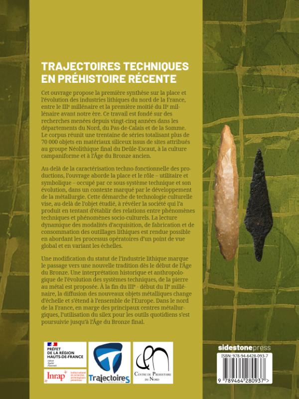 Achterkant van Trajectoires techniques en Préhistoire récente
