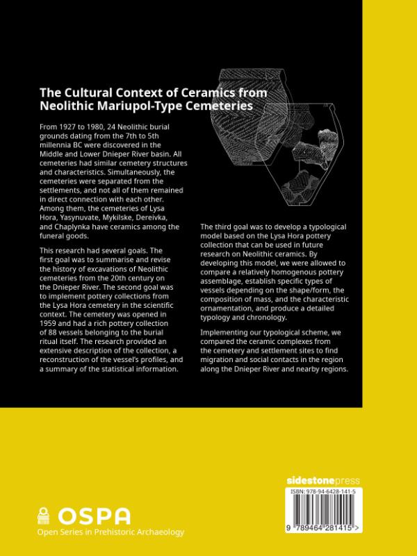 Achterkant van The Cultural Context of Ceramics from Neolithic Mariupol-Type Cemeteries