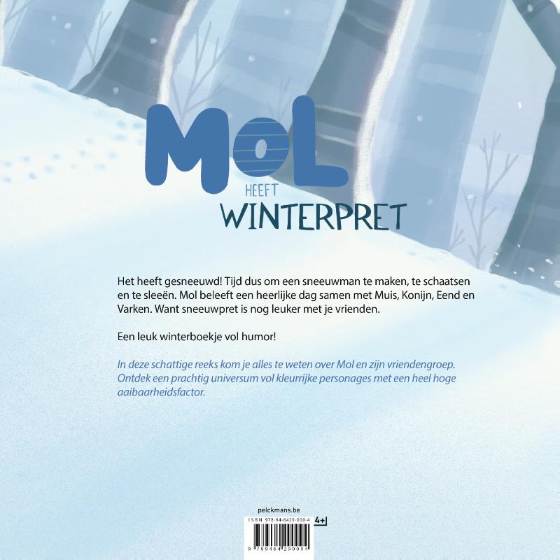 Achterkant van Mol heeft winterpret