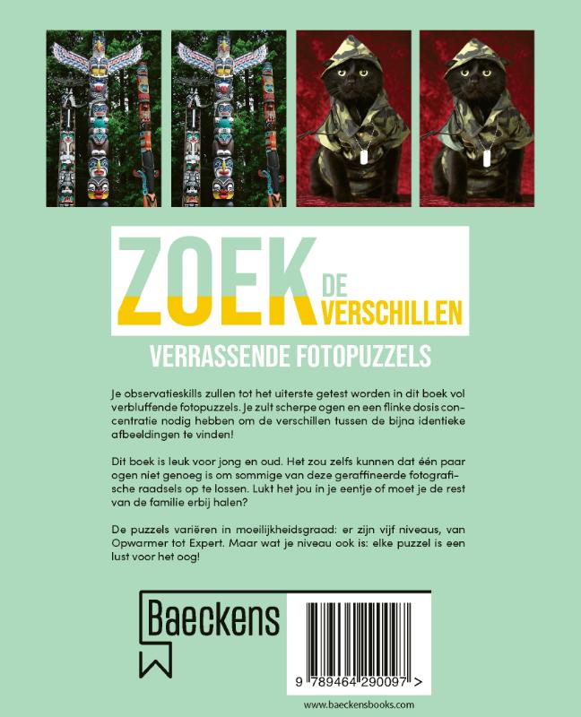 Achterkant van Zoek de verschillen