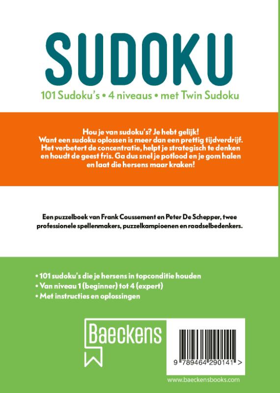 Achterkant van We Love Sudoku