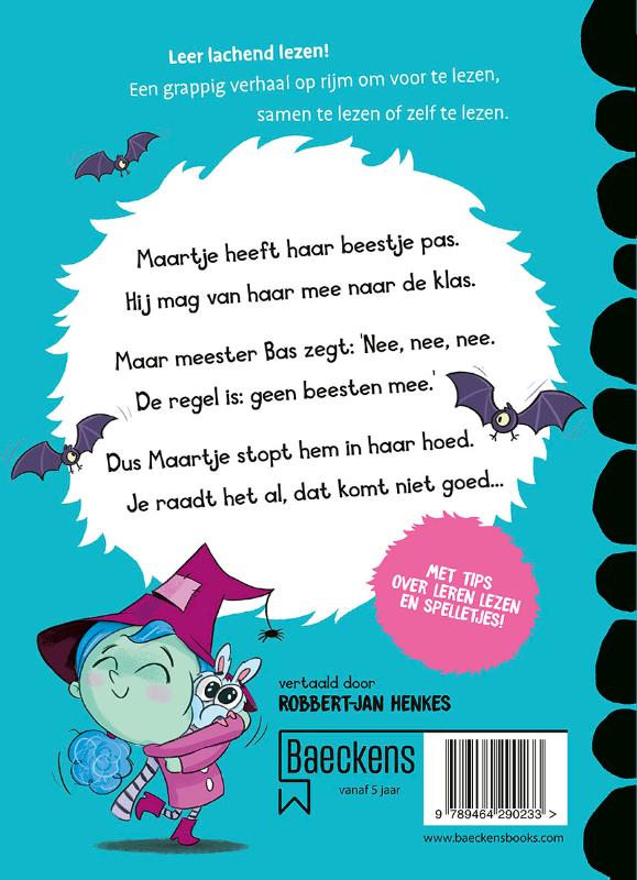 Achterkant van Maartjes bolle beest