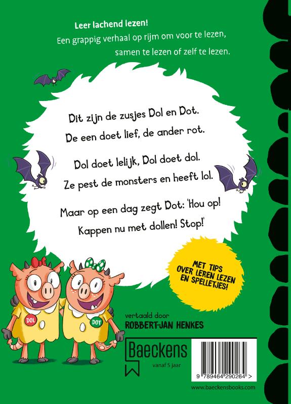 Achterkant van Dol en Dot doen dol en zot