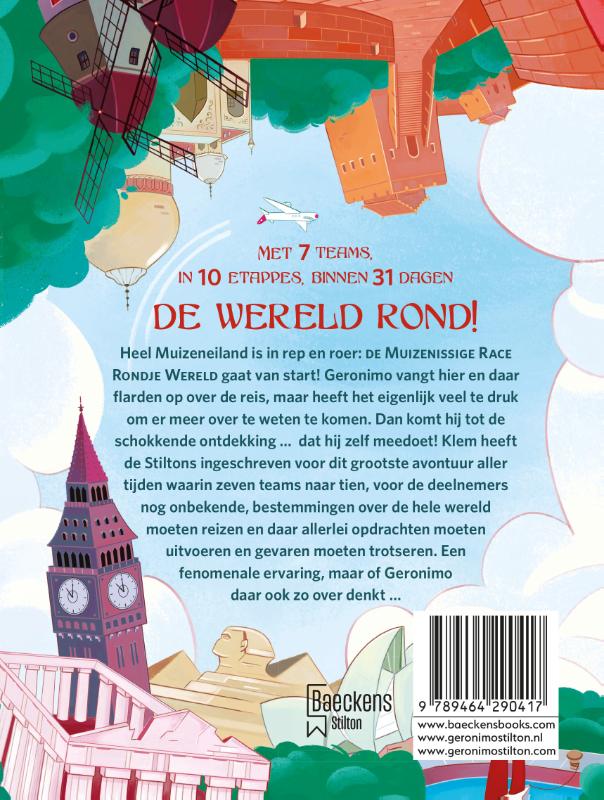 Achterkant van De wereld rond met Stilton... Geronimo Stilton
