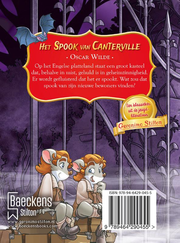 Achterkant van Het spook van Canterville