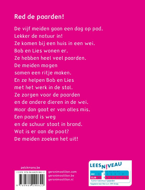 Achterkant van Red de paarden